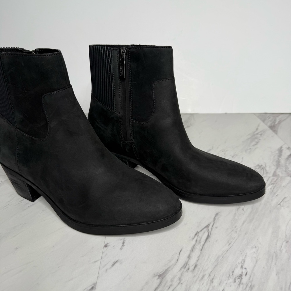 Vionic Shantelle Black Nubuck Bootie 7 - Picture 10 of 15